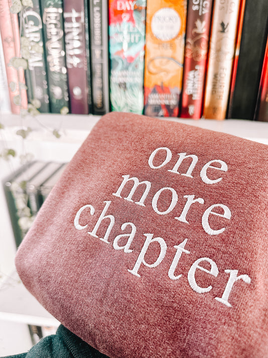 One More Chapter Embroided Sweatshirt