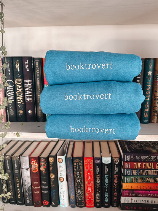 Booktrovert Embroided Sweatshirt
